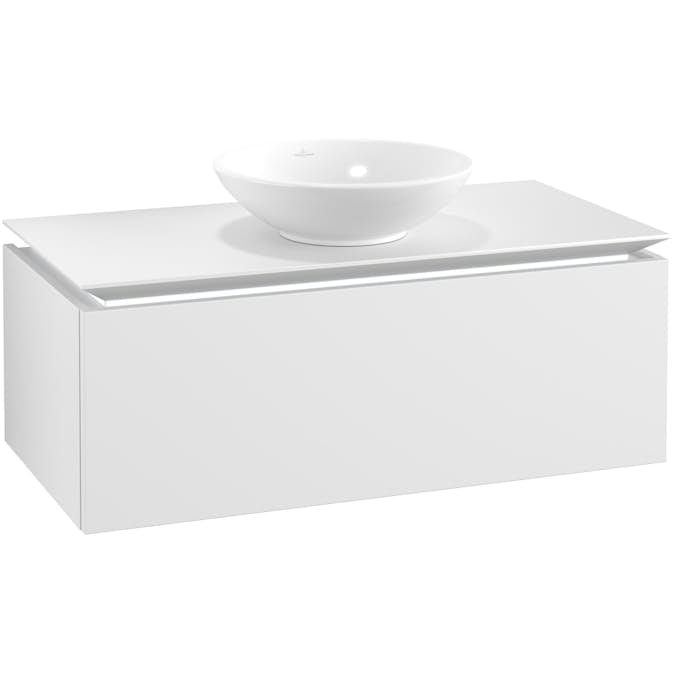 Tvättställsskåp Villeroy & Boch Legato Kompakt 1000 med 1 Låda för Ytmonterat Tvättställ