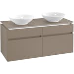 Tvättställsskåp Villeroy & Boch Legato 1200 med 4 Lådor för Två Ytmonterade Tvättställ