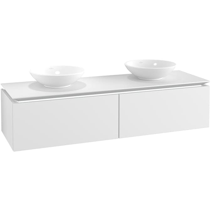 Tvättställsskåp Villeroy & Boch Legato Kompakt 1600 med 2 Lådor för Två Tvättställ från Memento