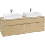 Tvättställsskåp Villeroy & Boch Legato 1600 med 4 Lådor för Två Tvättställ från Memento