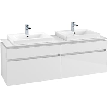 Tvättställsskåp Villeroy & Boch Legato 1600 med 4 Lådor för Två Tvättställ från Finion & Subway