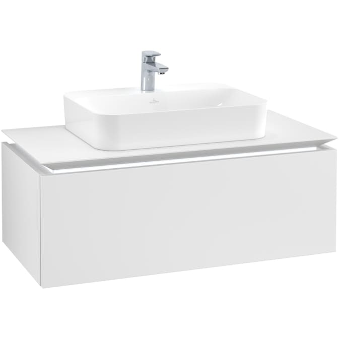 Tvättställsskåp Villeroy & Boch Legato Kompakt med 1 Låda för Ytmonterat Tvättställ från Finion & Memento