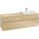 Tvättställsskåp Villeroy & Boch Collaro 160 cm med 4 Lådor för Ovanpåliggande Tvättställ