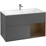 Tvättställsskåp Villeroy & Boch Finion med 2 Lådor och Hylla för Inbyggt Tvättställ