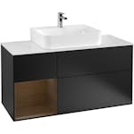 Tvättställsskåp Villeroy & Boch Finion med 3 Lådor Hylla och Bänkskiva för Centrerat Tvättställ