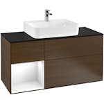 Tvättställsskåp Villeroy & Boch Finion med 3 Lådor Hylla och Bänkskiva för Centrerat Tvättställ