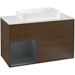 Tvättställsskåp Villeroy & Boch Finion med 2 Lådor Hylla och Bänkskiva för Fristående Tvättställ