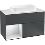 Tvättställsskåp Villeroy & Boch Finion med 2 Lådor Hylla och Bänkskiva för Fristående Tvättställ