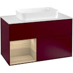 Tvättställsskåp Villeroy & Boch Finion med 2 Lådor Hylla och Bänkskiva för Fristående Tvättställ