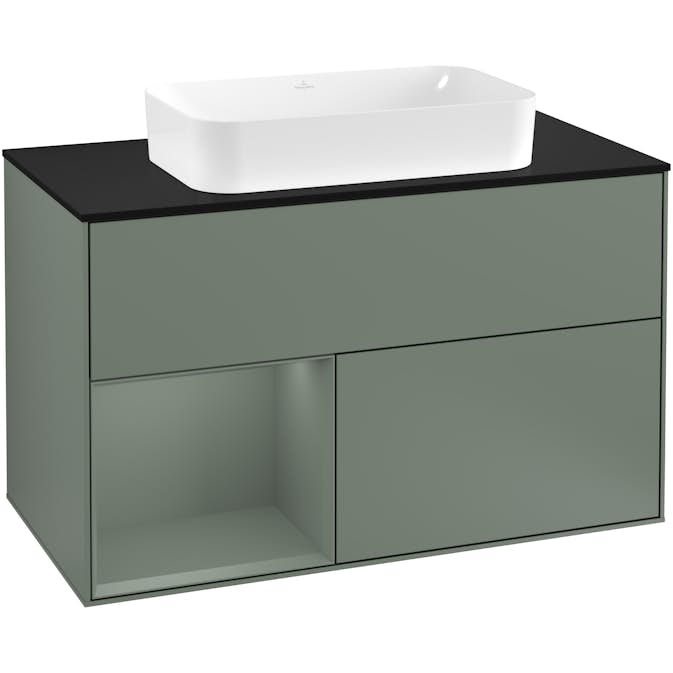 Tvättställsskåp Villeroy & Boch Finion med 2 Lådor Hylla och Bänkskiva för Fristående Tvättställ