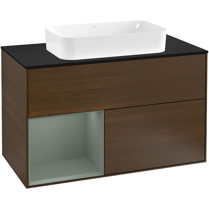 Tvättställsskåp Villeroy & Boch Finion med 2 Lådor Hylla och Bänkskiva för Fristående Tvättställ