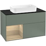 Tvättställsskåp Villeroy & Boch Finion med 2 Lådor Hylla och Bänkskiva för Fristående Tvättställ