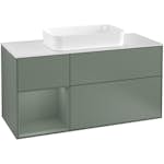 Tvättställsskåp Villeroy & Boch Finion med 3 Lådor Hylla och Bänkskiva för Fristående Tvättställ