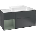 Tvättställsskåp Villeroy & Boch Finion med 3 Lådor Hylla och Bänkskiva för Fristående Tvättställ