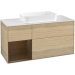 Tvättställsskåp Villeroy & Boch Finion med 3 Lådor Hylla och Bänkskiva för Fristående Tvättställ