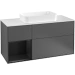 Tvättställsskåp Villeroy & Boch Finion med 3 Lådor Hylla och Bänkskiva för Fristående Tvättställ