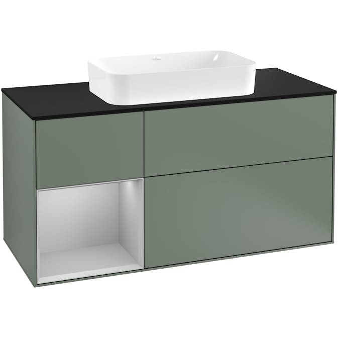 Tvättställsskåp Villeroy & Boch Finion med 3 Lådor Hylla och Bänkskiva för Fristående Tvättställ