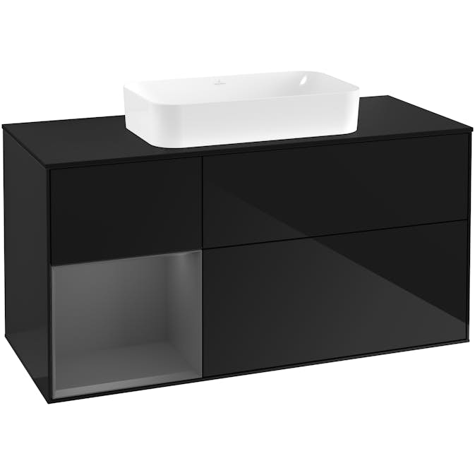 Tvättställsskåp Villeroy & Boch Finion med 3 Lådor Hylla och Bänkskiva för Fristående Tvättställ