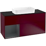 Tvättställsskåp Villeroy & Boch Finion med 3 Lådor Hylla och Bänkskiva för Fristående Tvättställ