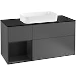 Tvättställsskåp Villeroy & Boch Finion med 3 Lådor Hylla och Bänkskiva för Fristående Tvättställ