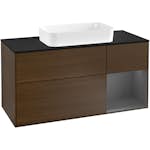 Tvättställsskåp Villeroy & Boch Finion med 3 Lådor Hylla och Bänkskiva för Fristående Tvättställ