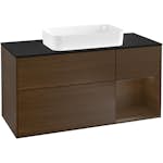 Tvättställsskåp Villeroy & Boch Finion med 3 Lådor Hylla och Bänkskiva för Fristående Tvättställ
