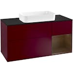Tvättställsskåp Villeroy & Boch Finion med 3 Lådor Hylla och Bänkskiva för Fristående Tvättställ