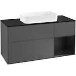 Tvättställsskåp Villeroy & Boch Finion med 3 Lådor Hylla och Bänkskiva för Fristående Tvättställ