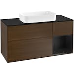 Tvättställsskåp Villeroy & Boch Finion med 3 Lådor Hylla och Bänkskiva för Fristående Tvättställ