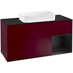Tvättställsskåp Villeroy & Boch Finion med 3 Lådor Hylla och Bänkskiva för Fristående Tvättställ