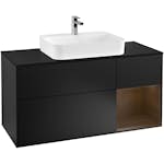 Tvättställsskåp Villeroy & Boch Finion med 3 Lådor Hylla och Bänkskiva för Ytmonterat Tvättställ