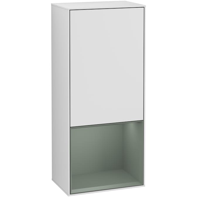 Väggskåp Villeroy & Boch Finion med 1 Dörr och Öppen Hylla Nere 418 mm