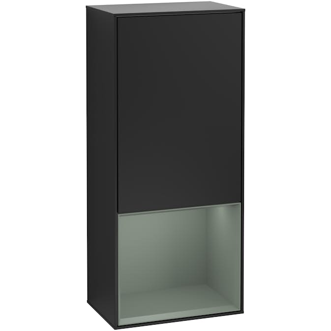 Väggskåp Villeroy & Boch Finion med 1 Dörr och Öppen Hylla Nere 418 mm