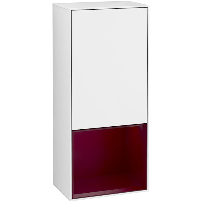 Väggskåp Villeroy & Boch Finion med 1 Dörr och Öppen Hylla Nere 418 mm