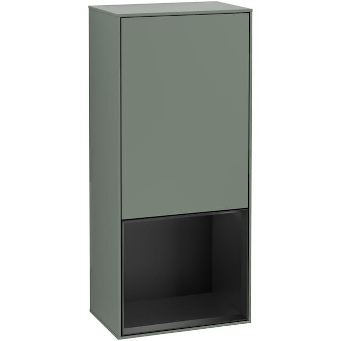 Väggskåp Villeroy & Boch Finion med 1 Dörr och Öppen Hylla Nere 418 mm