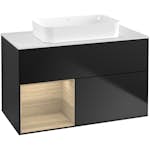 Tvättställsskåp Villeroy & Boch Finion med 2 Lådor Hylla och Bänkskiva för Fristående Tvättställ