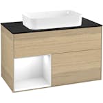 Tvättställsskåp Villeroy & Boch Finion med 2 Lådor Hylla och Bänkskiva för Fristående Tvättställ