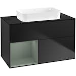 Tvättställsskåp Villeroy & Boch Finion med 2 Lådor Hylla och Bänkskiva för Fristående Tvättställ