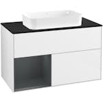 Tvättställsskåp Villeroy & Boch Finion med 2 Lådor Hylla och Bänkskiva för Fristående Tvättställ