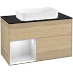 Tvättställsskåp Villeroy & Boch Finion med 2 Lådor Hylla och Bänkskiva för Fristående Tvättställ