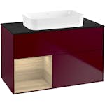 Tvättställsskåp Villeroy & Boch Finion med 2 Lådor Hylla och Bänkskiva för Fristående Tvättställ