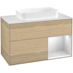 Tvättställsskåp Villeroy & Boch Finion med 2 Lådor Hylla och Bänkskiva för Fristående Tvättställ