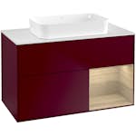 Tvättställsskåp Villeroy & Boch Finion med 2 Lådor Hylla och Bänkskiva för Fristående Tvättställ