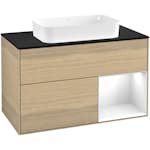 Tvättställsskåp Villeroy & Boch Finion med 2 Lådor Hylla och Bänkskiva för Fristående Tvättställ