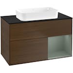 Tvättställsskåp Villeroy & Boch Finion med 2 Lådor Hylla och Bänkskiva för Fristående Tvättställ