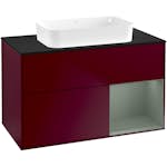 Tvättställsskåp Villeroy & Boch Finion med 2 Lådor Hylla och Bänkskiva för Fristående Tvättställ