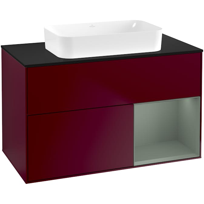 Tvättställsskåp Villeroy & Boch Finion med 2 Lådor Hylla och Bänkskiva för Fristående Tvättställ