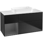 Tvättställsskåp Villeroy & Boch Finion med 3 Lådor Hylla och Bänkskiva för Fristående Tvättställ