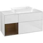 Tvättställsskåp Villeroy & Boch Finion med 3 Lådor Hylla och Bänkskiva för Fristående Tvättställ