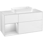 Tvättställsskåp Villeroy & Boch Finion med 3 Lådor Hylla och Bänkskiva för Fristående Tvättställ